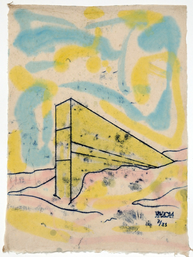 Global Seed Vault, Svalbard Monoprint 7/31